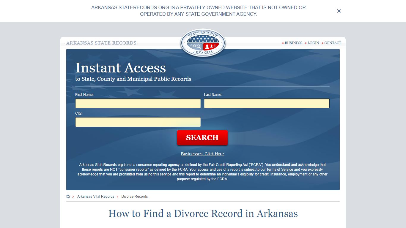 How to Find a Divorce Record in Arkansas - Arkansas State Records